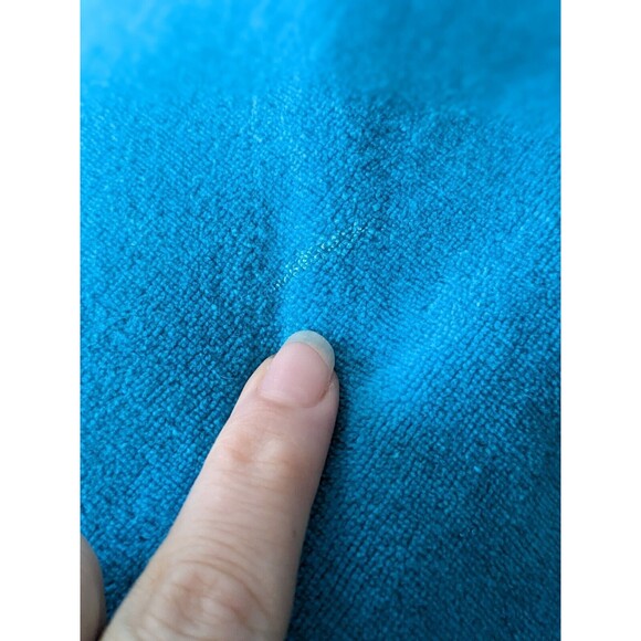 Vintage 80's David Brown for Saks Fifth Avenue Blue Velour Nightgown Maxi Size M - Picture 15 of 16